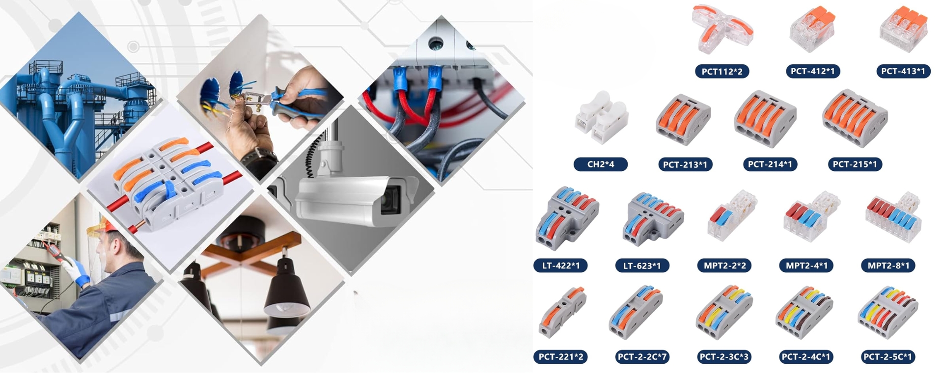 Connecteurs de Fils à Encliquetage